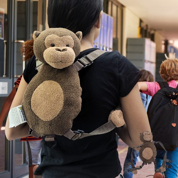 Mochila Infantil com Arnês de Segurança – Macaquinho Gold Bug