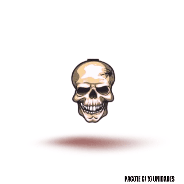Halloween caveira Decoração – Tag Decorativa pacote com 10 unidades