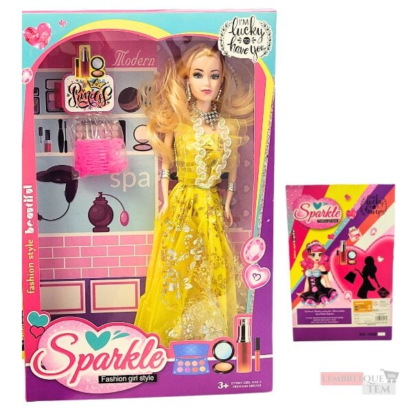Boneca fashion brilho da moda estilo barbie
