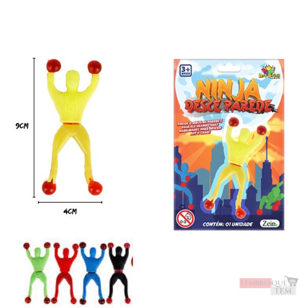 Ninja Desce Parede 9cm, Multicolorido – Homem Aranha