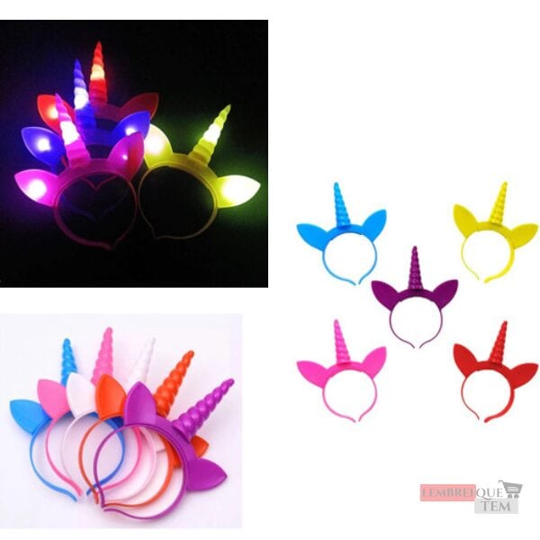 Tiara Unicornio Com luz – tiaras para cabelo fantasia