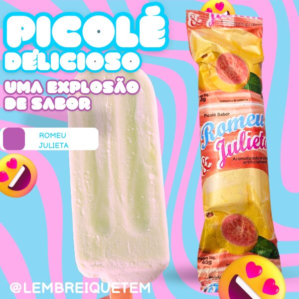 Picolé de Diversos Sabores – sobremesa gelada