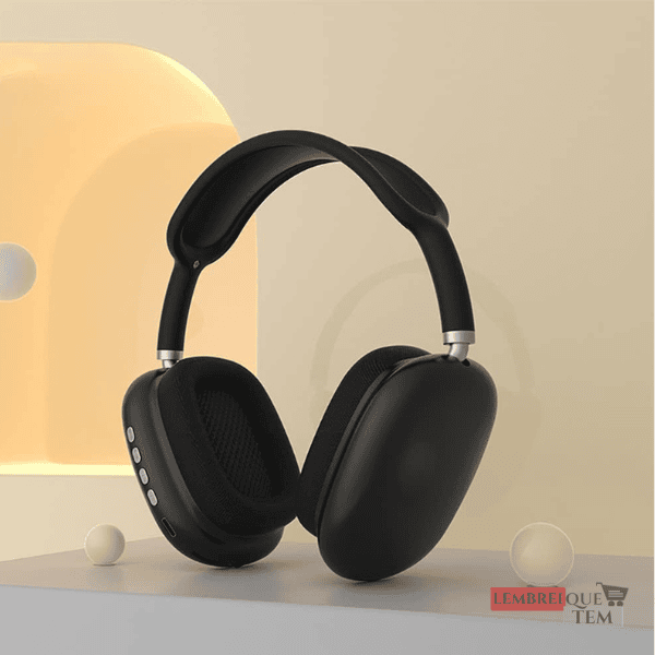 P9 Max Fone de Ouvido Bluetooth Sem Fio Estéreo HiFi com Microfone