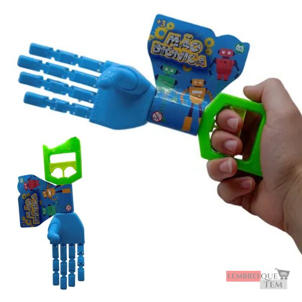 Mão Biônica Infantil Plástico 25cm Robótica Color-  Brinquedo