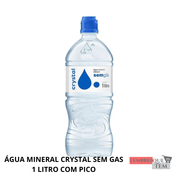 AGUA MINERAL CRYSTAL SEM GAS  1LITRO COM PICO