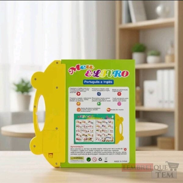 Livro Interativo com Som – Aprendizagem Bilíngue Português + Inglês