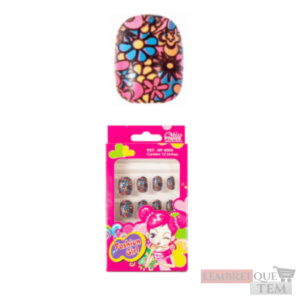12 Unhas Postiças Infantis MF8899