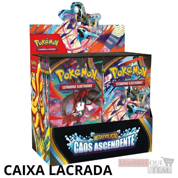 COMBO DE PACOTES – MEGAEVOLUÇÃO 4 – CAOS ASCENDENTE – Cartas pokemon Caixa Fechada