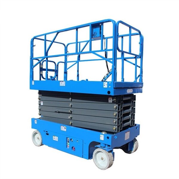 Petite nacelle ciseaux automotrice