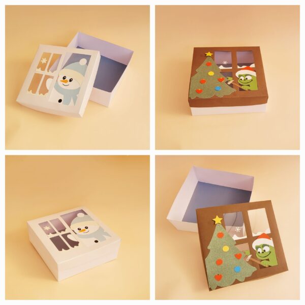 20231212_165058 Caja muñeco de nieve y grinch