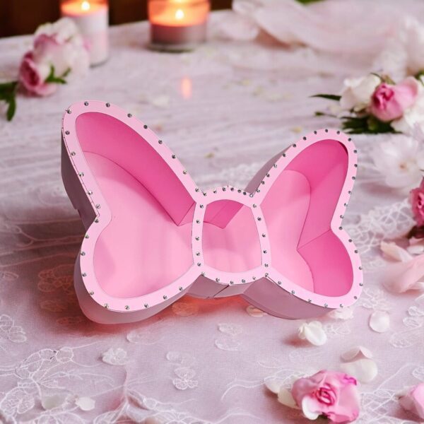 Archivo para recortar y armar caja en forma de lazo