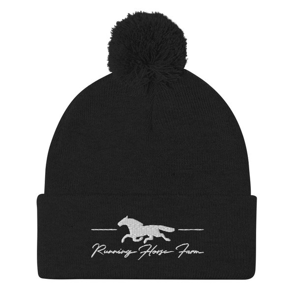 Running Horse Farm Pom-Pom Beanie