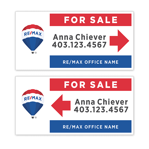 RE/MAX - 4mm Coroplast Directional Signs