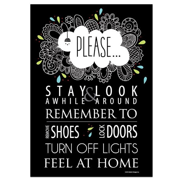 "Hello" Welcome Sign - Creative Series - Black & White - Image 2