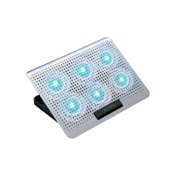 BASE ENFRIADORA ACTECK FROOST MAX B480 P/LAP/ 6 VENT/NEGRO