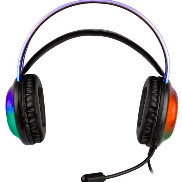 DIADEMA GAMER PERFECT CHOICE TRANSPARENTE RGB - HELUMO