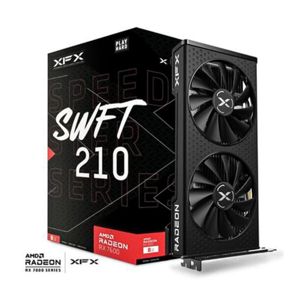 TARJETA DE VIDEO XFX SPEEDSTER SWFT 210 RADEON RX 7600,8GB
