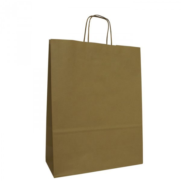 Brown Twist Handle Carriers - Small, 240x110x310mm (x200)