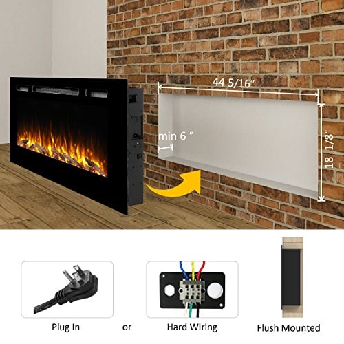 Compare with PuraFlame Alice Recessed vs Innoflame Wall Mounted Electric Fireplace