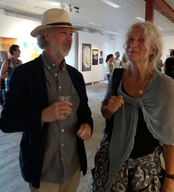 Målarvän Bisse Hulthen (t.höger) blev också en av de utvalda konstnärerna