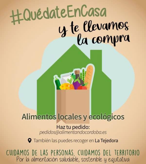 Cartel de servicio a domicilio Covid