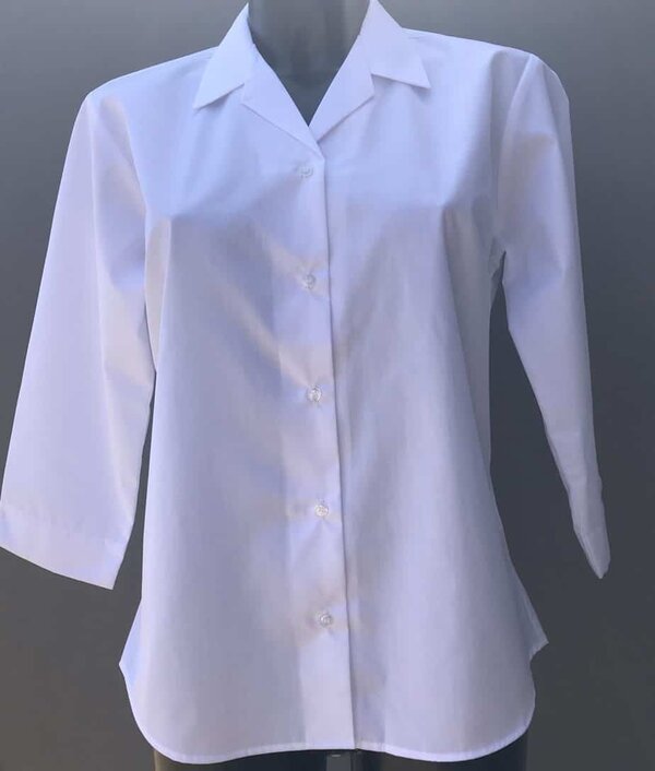 Twin Pack 3/4 Sleeve Rever Collar Blouse (Year 10 & above only)