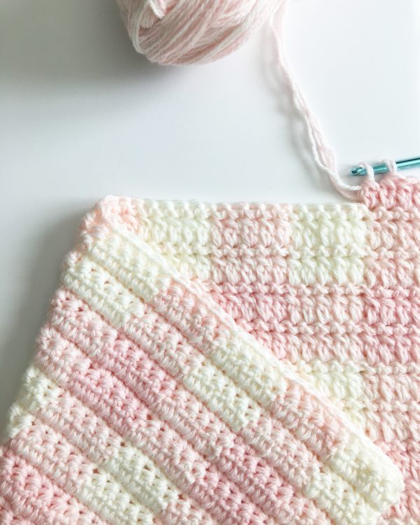 pink gingham blanket