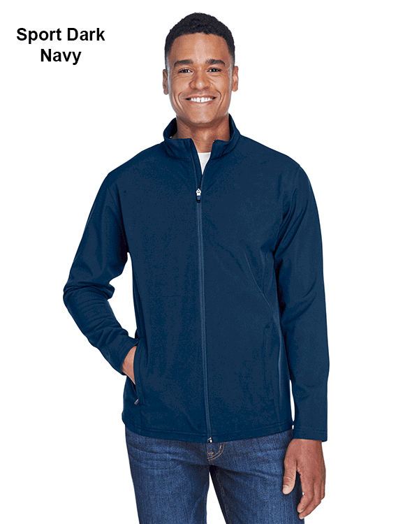 Team 365 Mens Leader Soft Shell Jacket Sport Dark Navy