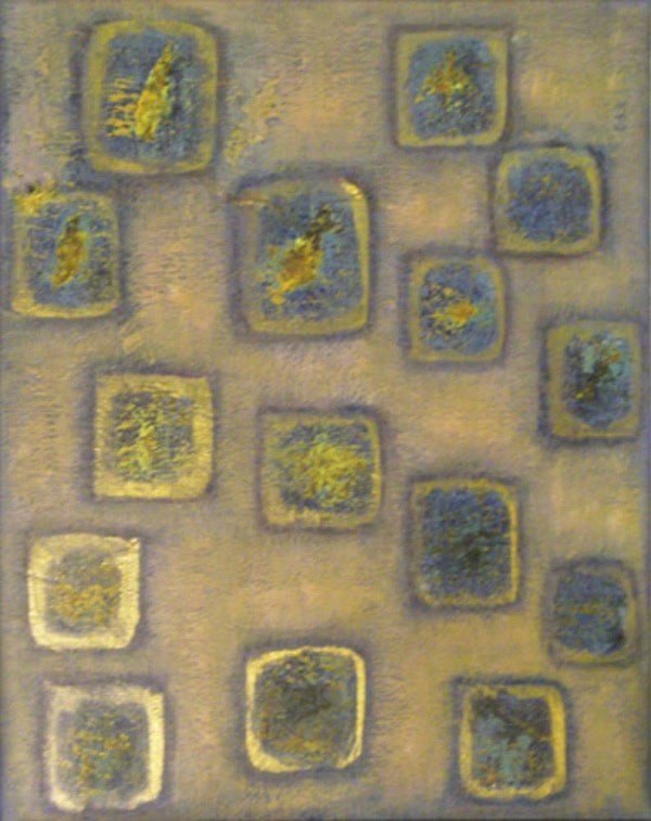 Ewa-Britt Andersson – Akryl 45x58cm ”Gyllene ögonblick”