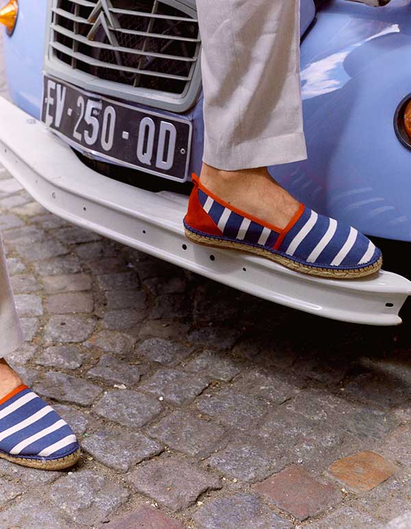 Espadrilles rayées La 1900 Rouge Art of soule - Femme LA_1900-ROUGET38 | Place des Tendances