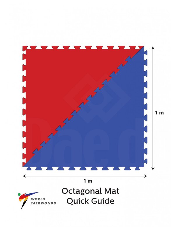 Tatami Homologado WT Octagonal - Imagen 2