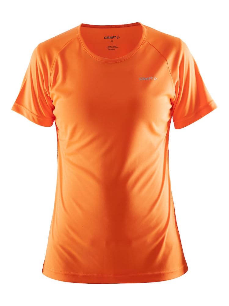 Lichtgewicht sportshirt voor dames met geweldige vochtafvoer. Het t-shirt voelt zacht aan en is voorzien van reflecterende details voor een betere zichtbaarheid.