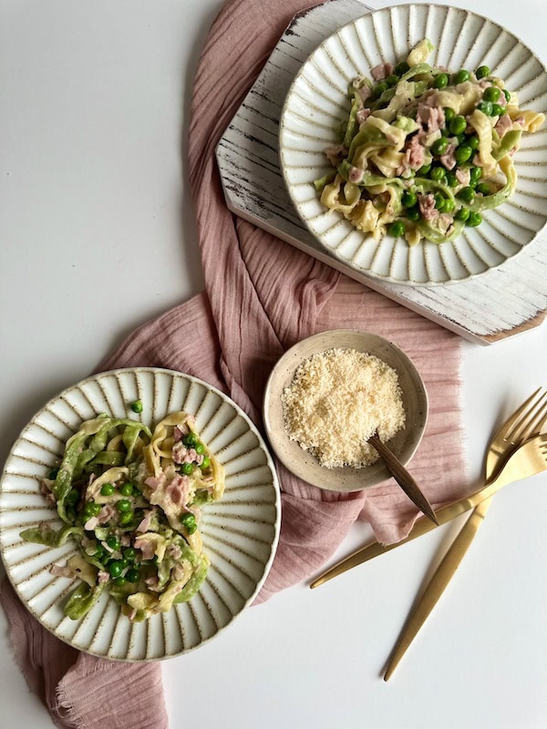 Straw and Hay Fettuccine (Paglia e Fieno) Italian Kitchen Confessions