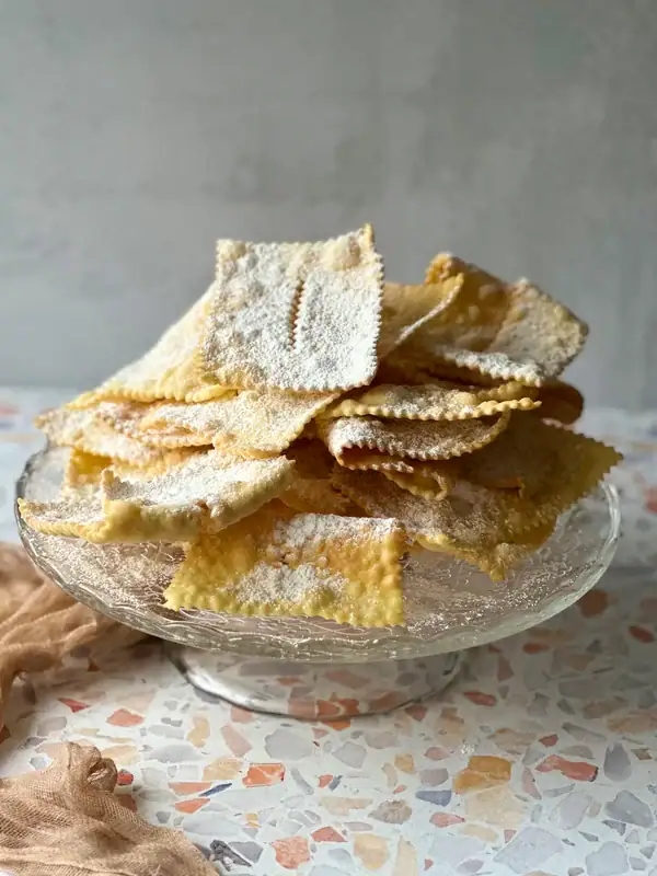 Galani on a glass elevate plate