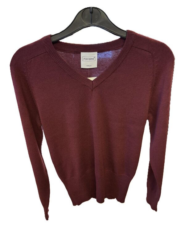 Woodhey V Neck Girls Jumper