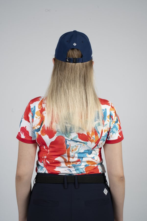 CEND Golf Women T-Shirt (Red Floral) CGW-20