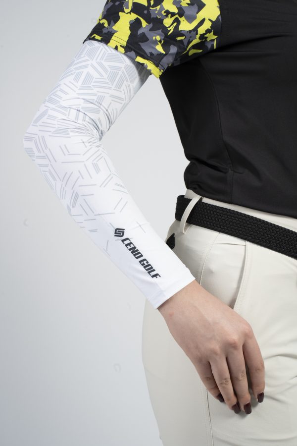 CEND GOLF ARM SLEEVE (WHITE) UPF 50+ UV PROTECTION