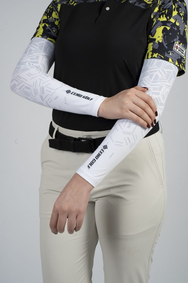 CEND GOLF ARM SLEEVE (WHITE) UPF 50+ UV PROTECTION