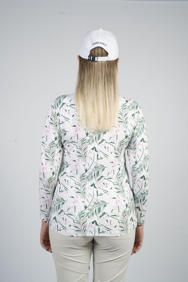 CEND Golf Women T-Shirt (Green Floral) CGW-22