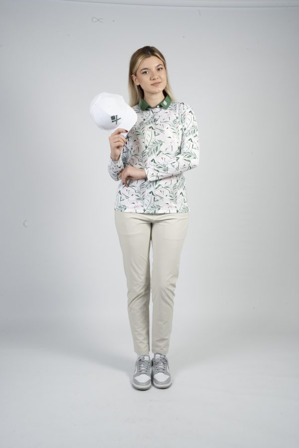 CEND Golf Women T-Shirt (Green Floral) CGW-22