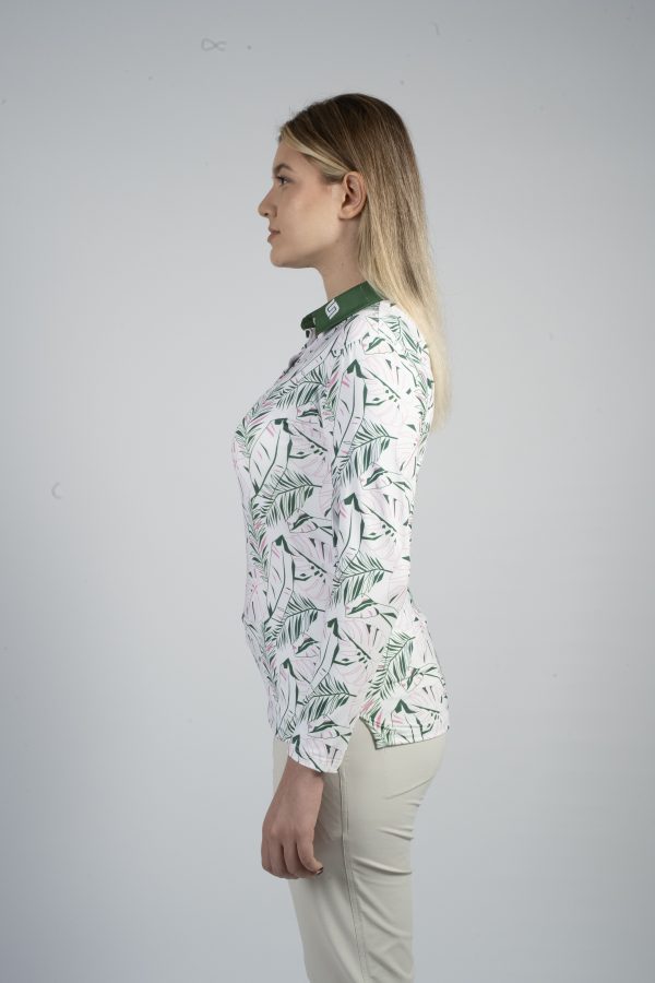 CEND Golf Women T-Shirt (Green Floral) CGW-22