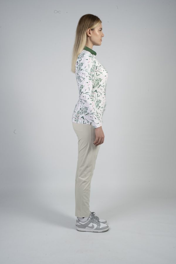 CEND Golf Women T-Shirt (Green Floral) CGW-22