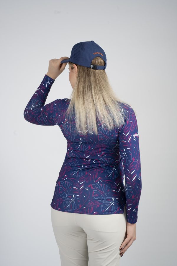 CEND Golf Women T-Shirt (Purple Floral) CGW-21
