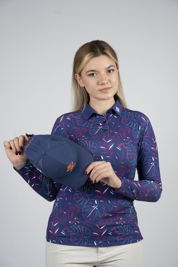 CEND Golf Women T-Shirt (Purple Floral) CGW-21