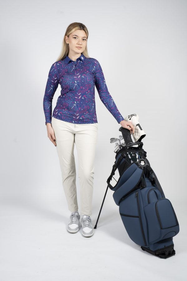 CEND Golf Women T-Shirt (Purple Floral) CGW-21