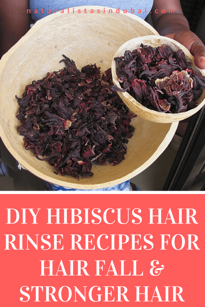 DIY hibiscus hair rinse recipes for hair fall and stronger hair