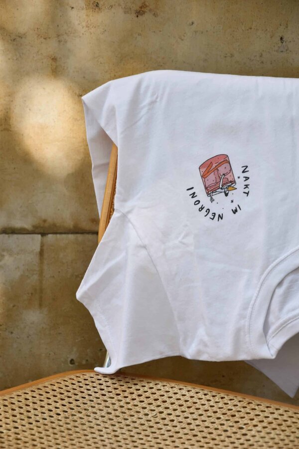 Nakt im Negroni Print T-Shirt Loose Fit Streetstyle