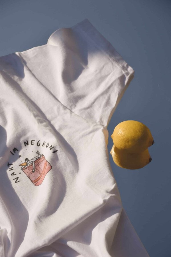 Nakt im Negroni Print T-Shirt Loose Fit Streetstyle