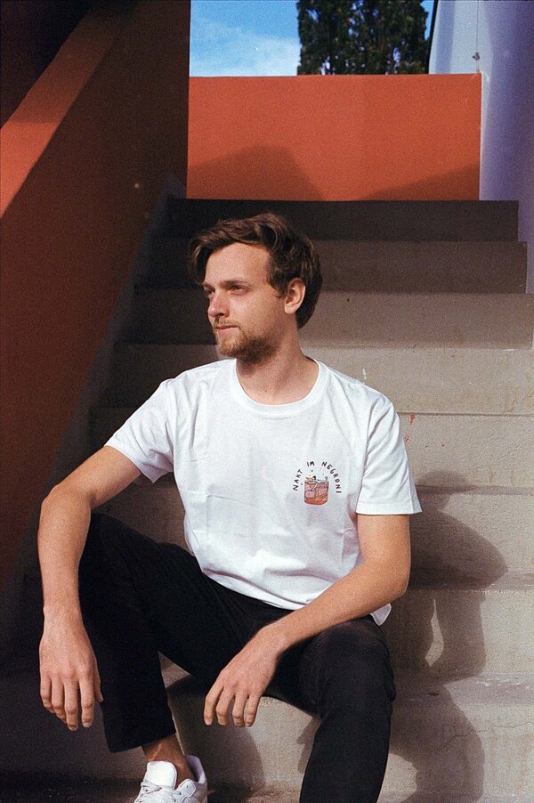 Nakt im Negroni Print T-Shirt Loose Fit Streetstyle