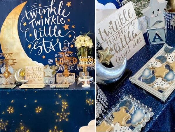 twinkle twinkle navy baby shower